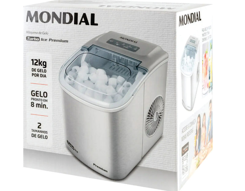 Máquina de Gelo Mondial – Compacta, Rápida e Alta Capacidade de Produção
